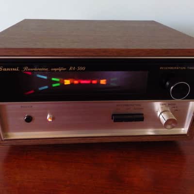 Vintage Sansui RA-500 reverberation amp New In Box 1970s lighting effects reverb amplifier image 2