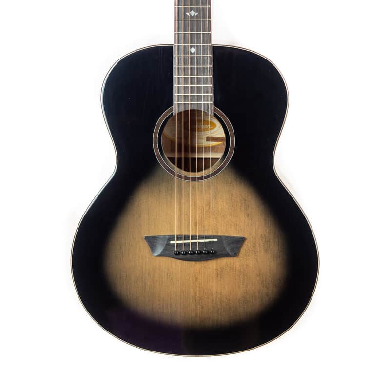 Washburn BTS9CH Bella Tono Novo S9 Studio Body Acoustic Guitar, Gloss Charcoal Burst image 1