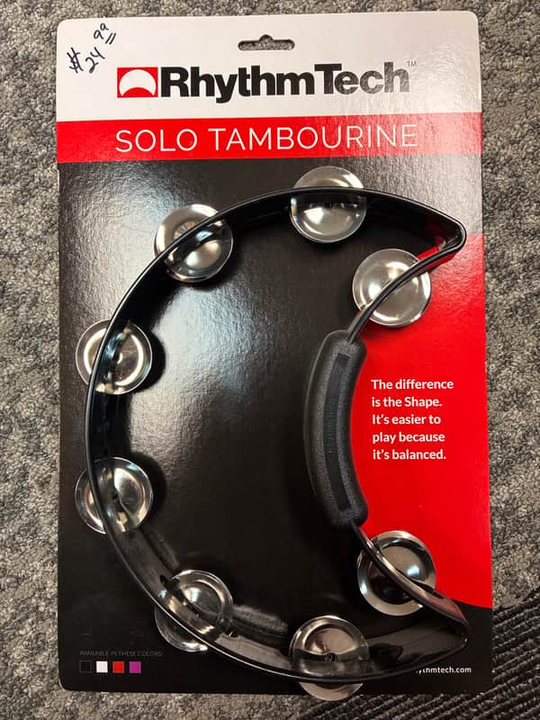 RhythmTech RT1210 Tambourine 20?? - Black image 1