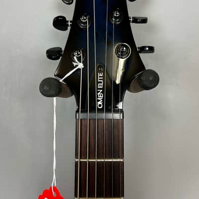Schecter Omen Elite-6 2025 - See Thru Blue Burst image 6