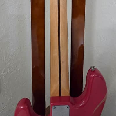 2016 Fender Road Worn '50s Precision Bass - Fiesta Red image 9
