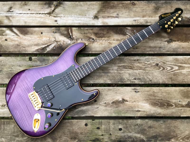 Warmoth Strat Purple Transparent | Reverb
