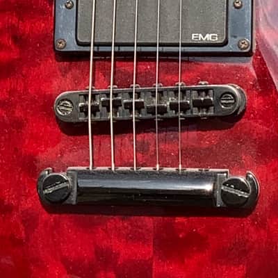 ESP LTD EC-1000 Quilted Maple 2002 Black Cherry Electric Guitar image 14