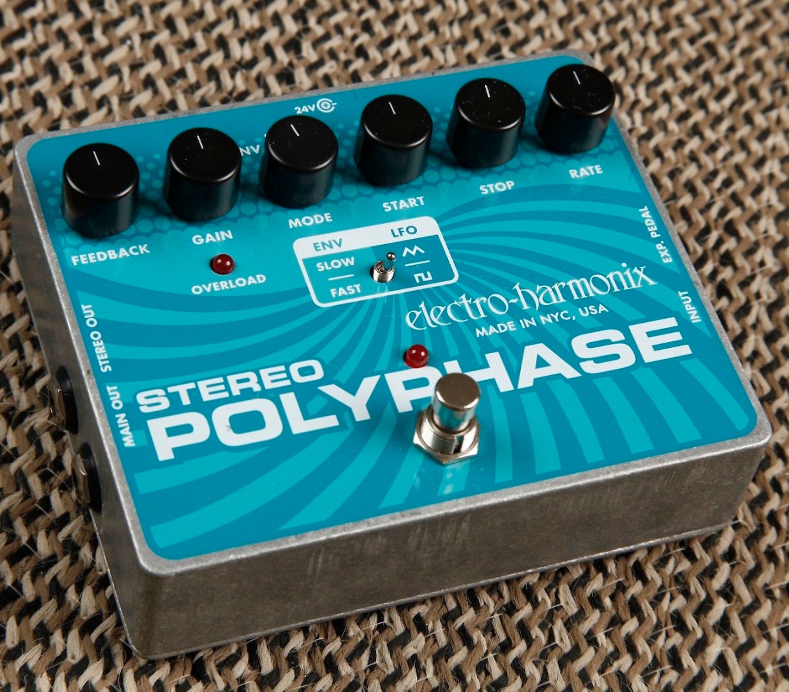 ＥＬＥＣＴＲＯ－ＨＡＲＭＯＮＩＸ　　ＳＴＥＲＥＯ　ＰＯＬＹ　ＰＨＡＳＥ Electro-Harmonix Stereo Polyphase Optical Phase Shifter | Reverb