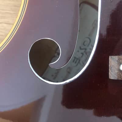 RARE! EKO 395 Violin Guitar Dark Red 1967/68 + Original Hardcase image 5