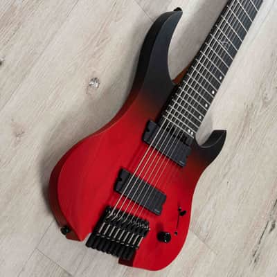 Legator Ghost G9 9-String Multi-Scale Headless Guitar, Ebony Fretboard, Crimson image 2