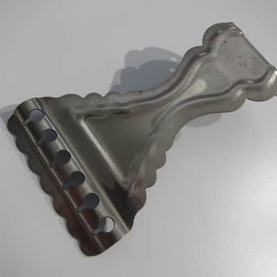Kay Flat Top Guitar Tailpiece Authentic Vintage Part Circa-1950s-1960s-Chrome image 2