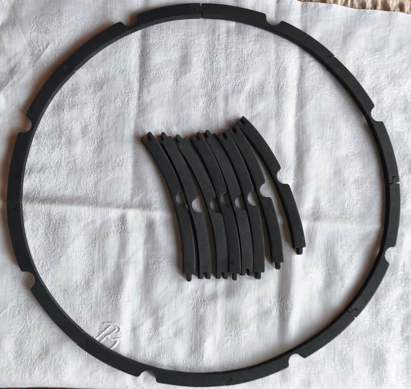2 brand new sets of 15" speaker foam rubber gaskets for speaker with 8 mounting holes image 1