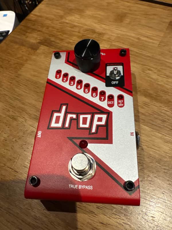 DigiTech Drop Compact Polyphonic Pitch-Shifter 2010s - Red | Reverb