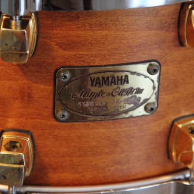 Yamaha Maple Custom - natural vintage 6.5x14 snare drum image 2