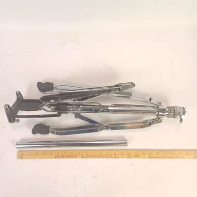 Premier Double-Braced Hi-Hat Cymbal Stand Tripod Base Yamaha Vintage 80s Japan image 9