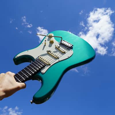 Schecter USA CUSTOM SHOP Nick Johnston SSS Wembley Teal Green Aged Nitro - w/ Case (2024) image 1
