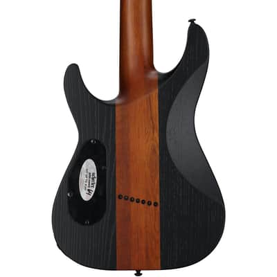 Schecter Rob Scallon C-7 Multi-Scale Electric Guitar, 7-String, Satin Dark Roast image 5