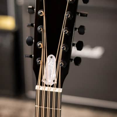 Taylor 250ce Plus BLK Bajo Quinto Acoustic/Electric Guitar - Black with Aerocase - Factory Demo image 5