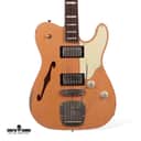 Castedosa Guitars Marianna Semi-Hollow, 2023 - Aged Oxidized Shell Pink w/ 4A Flame Maple Neck. NEW (Authorized Dealer)
