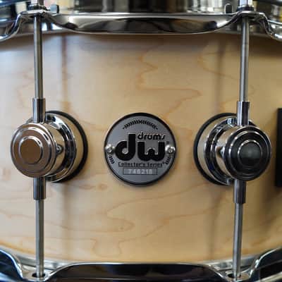 DW USA Collectors Series 6.5x14" Pure Maple SSC Shell With Ring's Snare Drum - Natural Satin Oil w/ Chrome Hardware | DRX26514SSC image 5