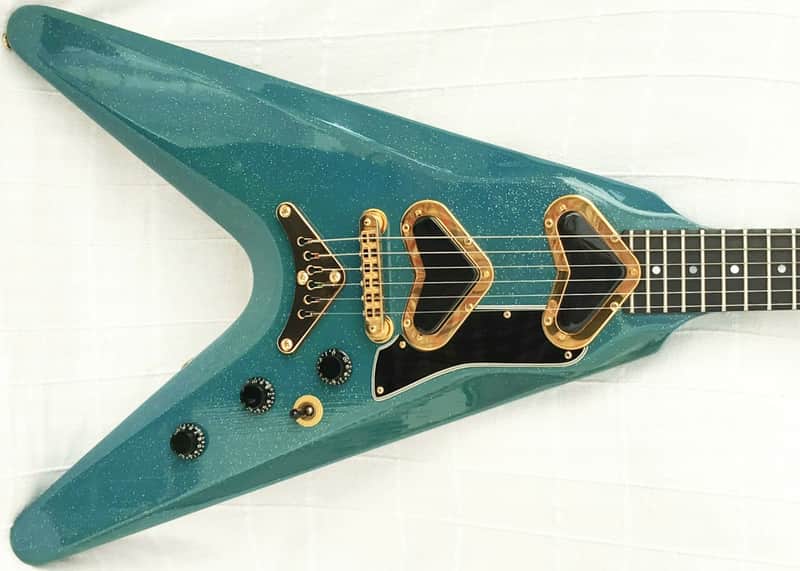 Gibson Flying V2 II 1980 Bahama Blue image 1
