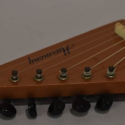 1966 Harmony H-1 "Shark Tooth" 6-String Lap Steel Copper image 7