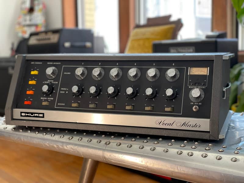 Shure VA-302-C Vocal Master Control Console 6-Channel PA Head with Reverb and XLR - Vintage Late-70s image 1