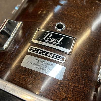 Pearl 1980s 18x14 M Series Maple Jazz Bop Bass Drum Walnut Lacquer Made in Japan image 6