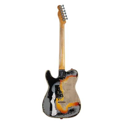 Fender Joe Strummer Telecaster Heavy Relic RW Aged Black MBPW #R141201 - Custom Electric Guitar image 3