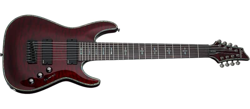 Schecter Hellraiser C-8 Electric Guitar Black Cherry image 1