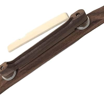 Archtop Guitar Bridge Bone Saddle Rosewood Compensated for Kay Harmony image 6