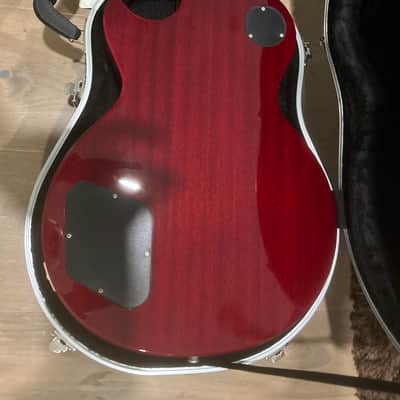Epiphone Les Paul Standard Plus Top PRO 2012 - 2019 - Bourbon BurstCherry Sunburst with hardshell case image 4
