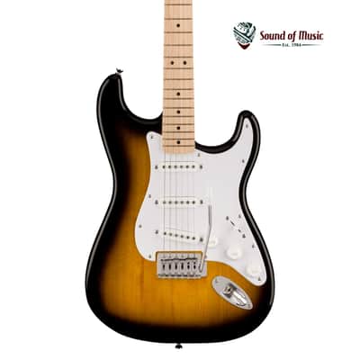 Squier Sonic Stratocaster, Maple Fingerboard, White Pickguard - 2-Color Sunburst image 1