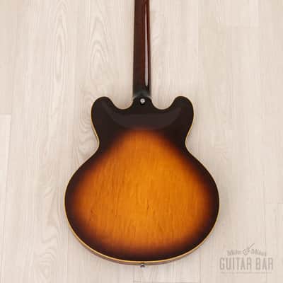 1980 Greco Super Real SA-900 335-Style Vintage Semi-Hollow Guitar Sunburst, Near-Mint w/ Maxon PAFs, Japan image 3
