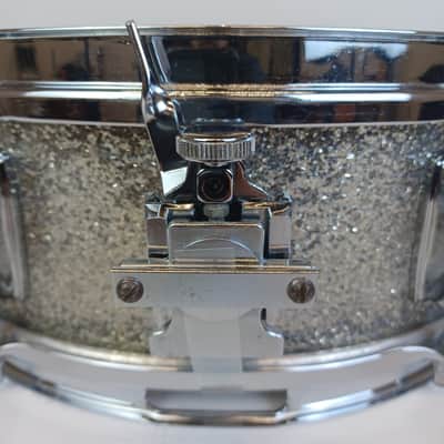 Duplex 5x14"Summit Snare Drum 60s Silver Sparkle Grossman Cleveland Rogers Luxor image 7