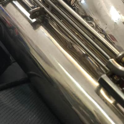 AMATI Toneking Kraslice Tenor Sax s.n. 31601 Czech made 1970 - silver image 10