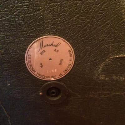 1980 Vintage Marshall checkerboard 1982A 4x12 cab G12-80 speakers image 2