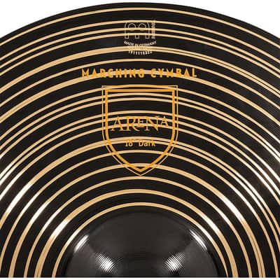 Meinl Arena Dark MA-AR-18DA Marching Cymbals 18" Pair image 5