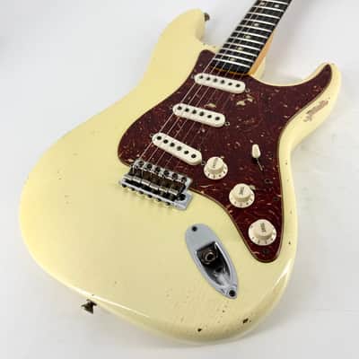 2015 Fender Custom Shop '63 Stratocaster Journeyman Relic - Vintage White image 2