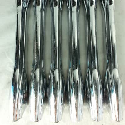 *Premier 6x Bass Drum Lugs Diamond Chrome Vintage 70s England 3-Hole 7 1/8"-Long image 1