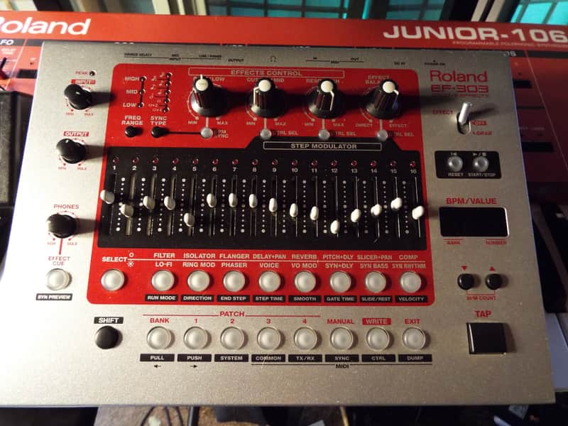 Roland EF-303 Sparkle Grey, Red, Black image 1