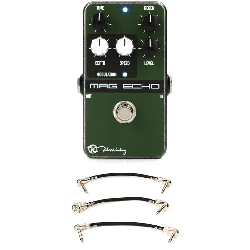 Keeley Magnetic Echo Tape Style Digital Delay with 3 Patch Cables image 1