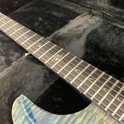 Dean Hardtail Made In USA Flame Top Denim Blue image 9