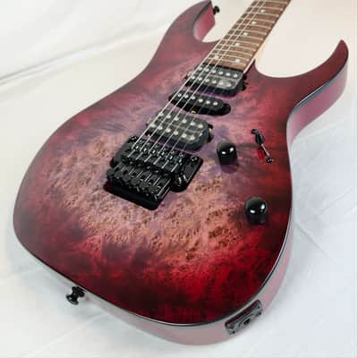 Ibanez RG470PB RG Standard, Poplar Burl Top, Red Eclipse Burst image 7