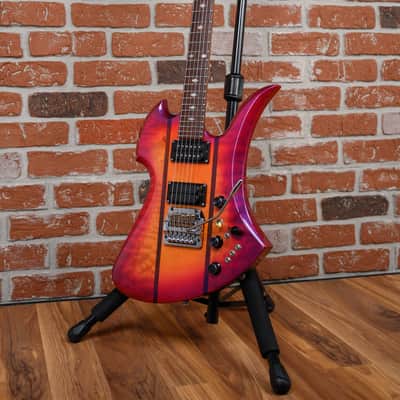 B.C.Rich Mockingbird Custom Tremolo Ultraviolet Sunburst 1985 w/Hardshell Case image 5