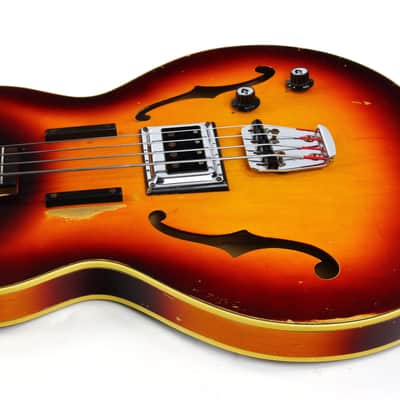 1965 Guild Starfire Bass Sunburst Hagstrom Bi-Sonic Pickup, Sounds Great! image 14