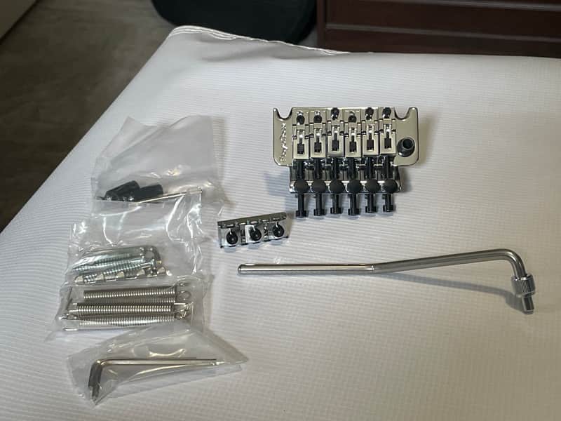 2010's Era FRT-02000 2000 Series Chrome Floyd Rose Electric Guitar Tremolo Bridge Set image 1