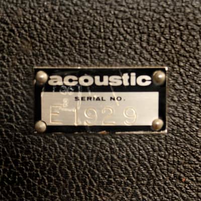 Acoustic Model 260 head w/261 cabinet Late 1960's Black and Blue image 9