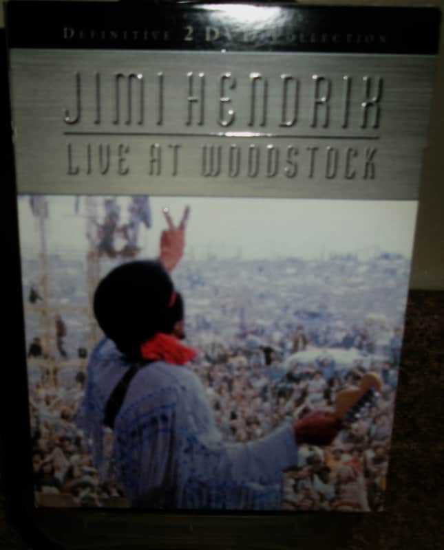 jimi hendrix live at woodstock mint 2 dvd 3 gatefold & book - lover man red house rock blues guitar 1969 image 1