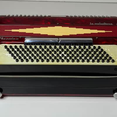 Pearl Red La Melodiosa Pezzolo 25 Piano Accordion  LM (41 Key/120 Bass) Italy image 7