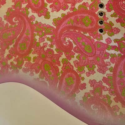Pink Paisley Tele Body, Aged, Nitro , Alder image 9