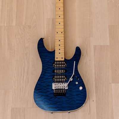 2006 Schecter NV-3-24-AL Quilted Maple Top See-Thru Blue Japan