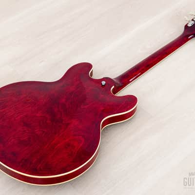 1979 Greco SA-550 Vintage ES Guitar Cherry, Near-Mint w/ Maxon U-1000 & Case, Japan Fujigen image 13