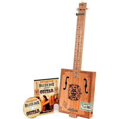 Hinkler Electric Blues Box Slide Guitar Kit with Guitar, Slide, Book, DVD Natural image 1